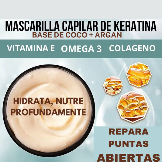 MASCARILLA CAPILAR DE KERATINA 🤩